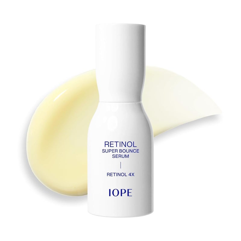 Iope IOPE Retinol Super Bounce Serum  Korean Retinoid Eye Treatment for AntiAging Beginner Friendly Reduction in Fine Lines  Wrinkles Firming and Rejuvenating Daily Glow Routine 169 Fl Oz 50ml 