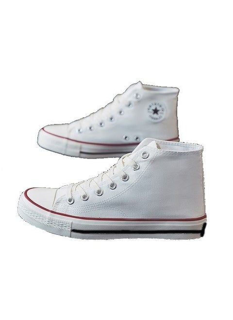 Classic high top sports shoes, board shoes, white