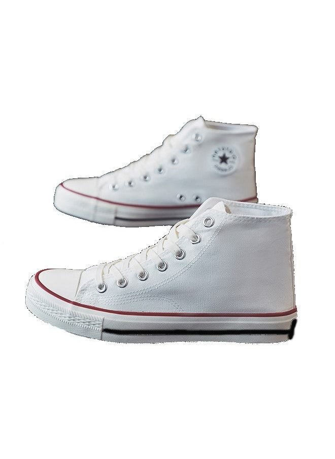 Beauenty - Classic high top sports shoes, board shoes, white - Image 1