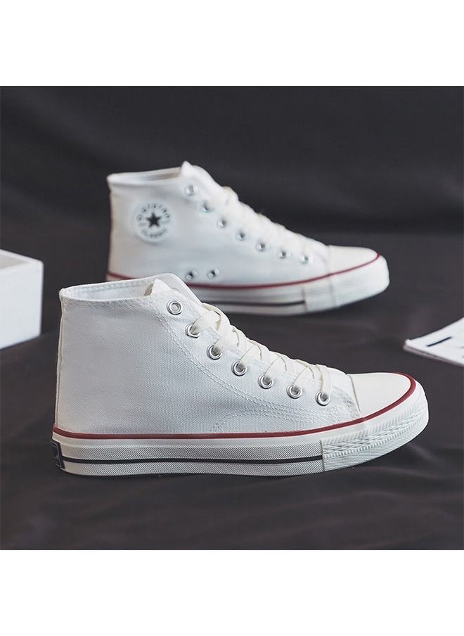 Beauenty - Classic high top sports shoes, board shoes, white - Image 1