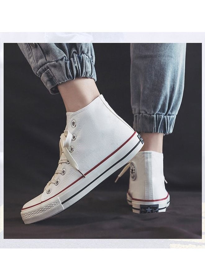 Beauenty - Classic high top sports shoes, board shoes, white - Image 1