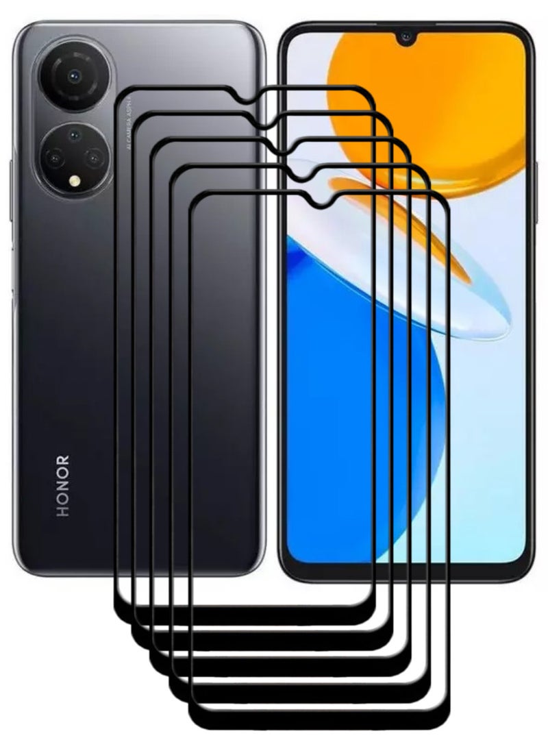 ACLIX 5 Pieces Antistatic ESD Dustproof Premium Quality High Definition Tempered Glass Screen Protector Designed For Honor X7 - Image 1