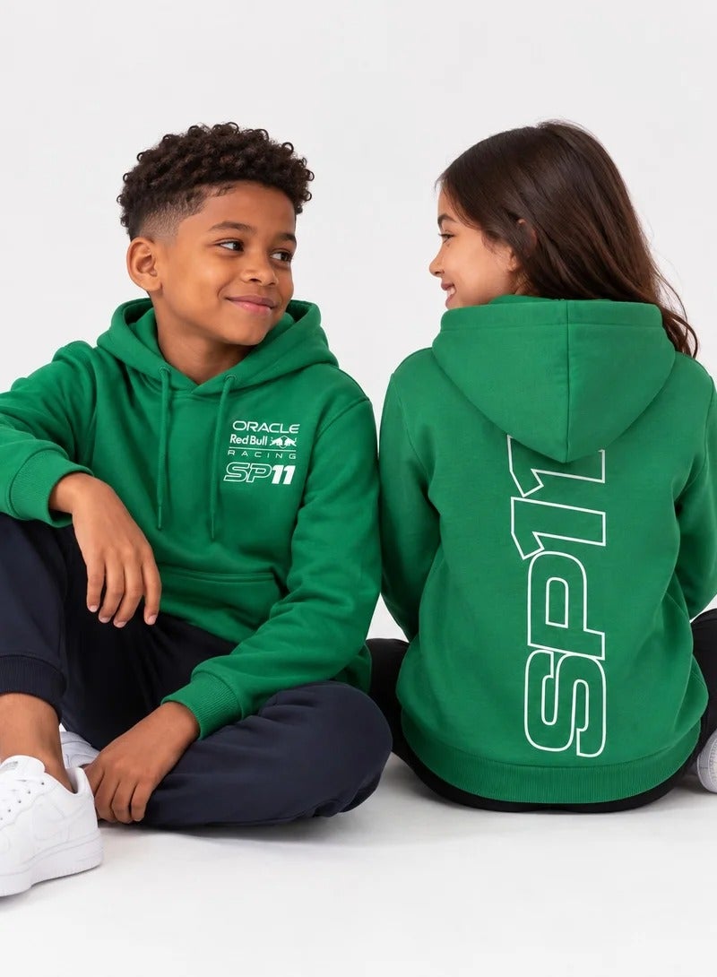 Red Bull Racing F1 Kids Sergio "Checo" Perez SP11 Hoodie, Green - Image 1