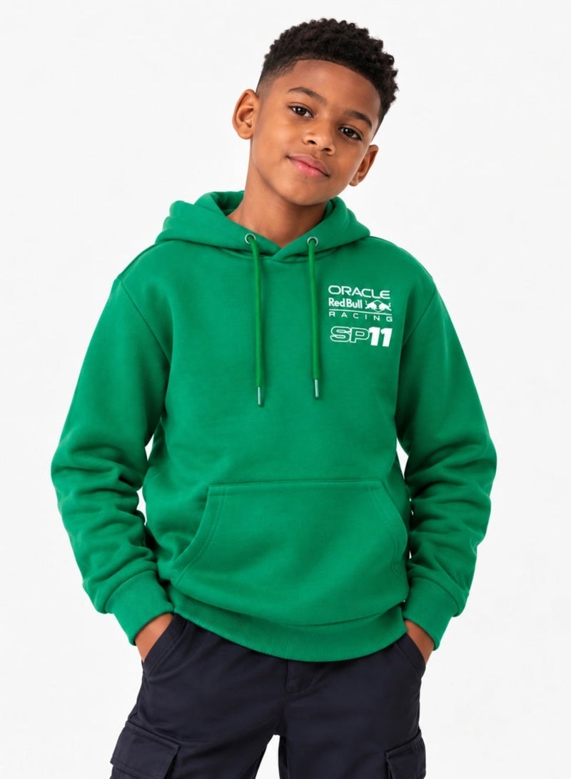 Red Bull Racing F1 Kids Sergio "Checo" Perez SP11 Hoodie, Green - Image 4