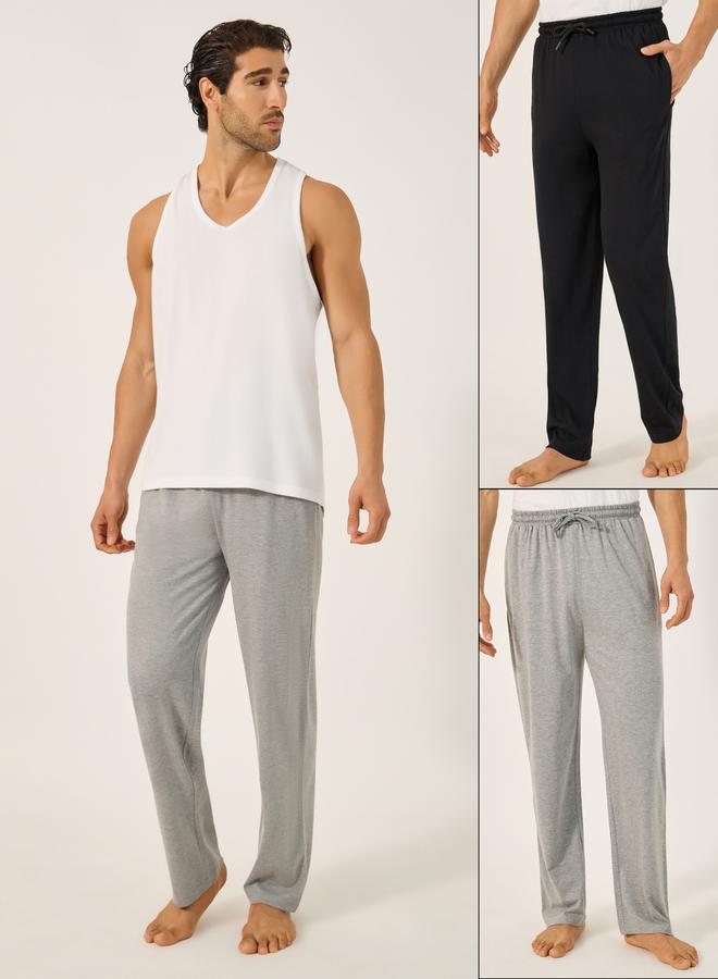 Styli Pack of 2 - Straight Pyjama with Drawcord  - Image 1