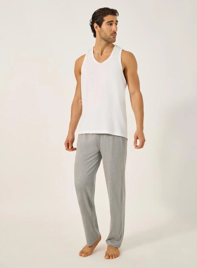 Styli Pack of 2 - Straight Pyjama with Drawcord