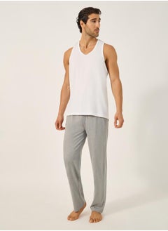 Styli Pack of 2 - Straight Pyjama with Drawcord  - Image 3