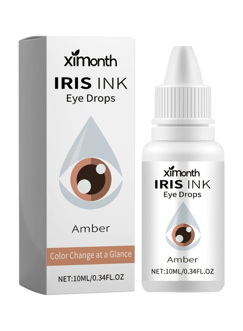 ximonth Eye Color Changing Drops,Fancy Drops Eye Color Changer,Spectraeye Color Changing Drops,Irisink Color Changing Eye Drops,Irisluma Advanced Eye Color Changing Drops (Amber) - Image 1