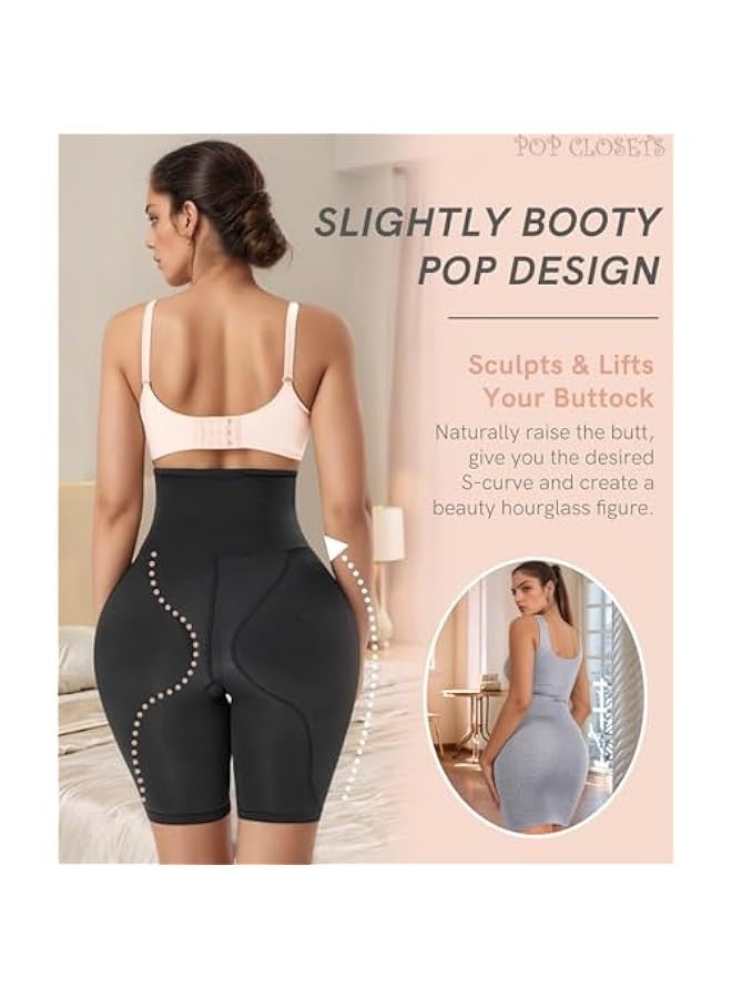 Women's Body Shaper Butt Lifting Shaper Panties High Waist Hips Padded Enhanced Buttocks Butt Lifting Tummy Tightening Pants (Size: L)