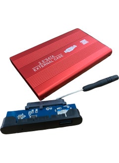 Ata Elektronik Red Color 2.5 Sata HDD USB 3.0 Harddisk HDD Box - Aluminum Body  - Image 2