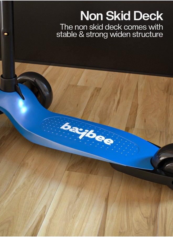 BAYBEE - Alpha 3 Wheel Skate Scooter With Foldable 4 Height Adjustable Handle And Led PU Wheels - Image 1