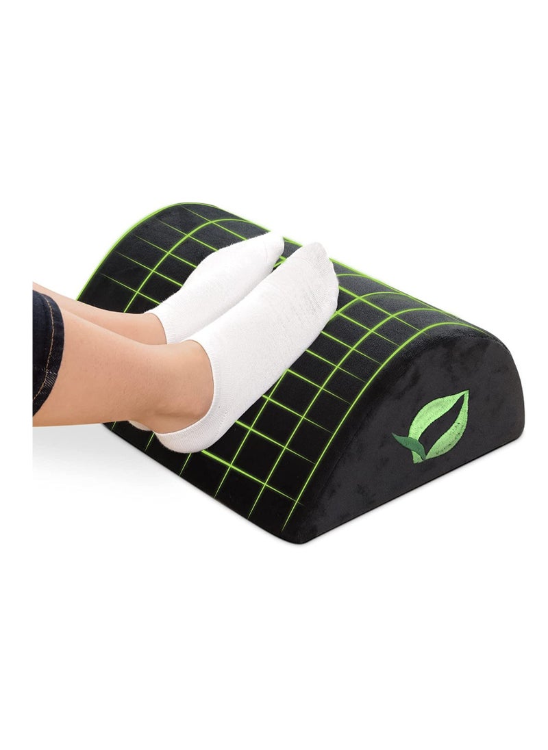 DIRECT 2 U - Office Foot Rest for Under Desk - Ergonomic Memory Foam Foot Stool Pillow for Work, Gaming, Computer, Office - Image 1