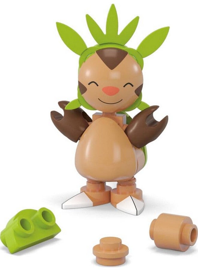 Mega Brands Mega Pokémon Chespin Building Toy Kit, Poseable Action Figure (23 Pieces), HWR20 - Image 3