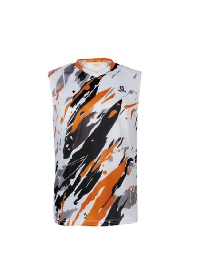 Apacs SL 1333 Sleeveless Badminton T-Shirt, White – Lightweight Dri-Fast Quick-Dry Sleeveless Sports Shirt, Breathable Athletic Wear for Badminton & Indoor Training - Image 4