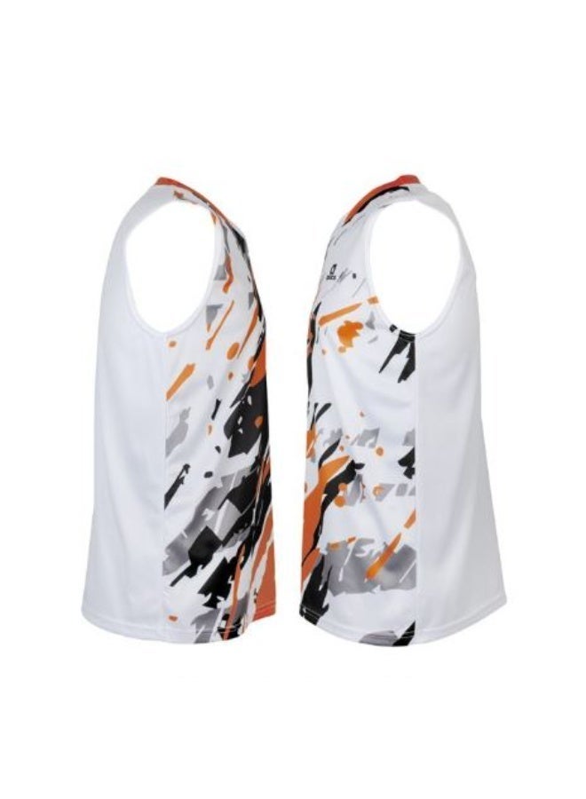 Apacs SL 1333 Sleeveless Badminton T-Shirt, White – Lightweight Dri-Fast Quick-Dry Sleeveless Sports Shirt, Breathable Athletic Wear for Badminton & Indoor Training - Image 3