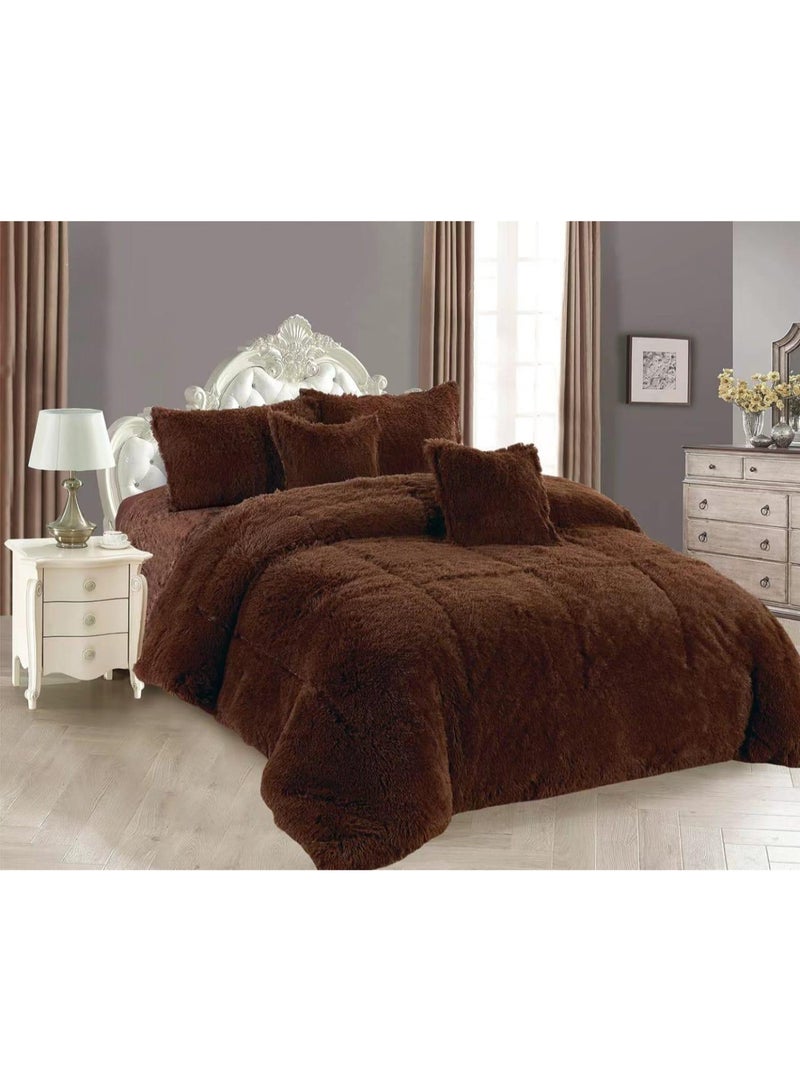 Horse Royal faux fur double bedspread to give you warmth and elegance - Image 1