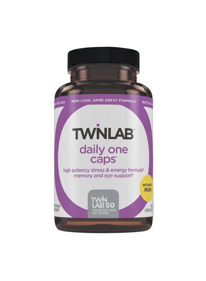 Twinlab Daily One Caps Without Iron - Nutritional Supplement with Zinc, B Vitamins, Magnesium, and More - 180 Capsules - Image 1