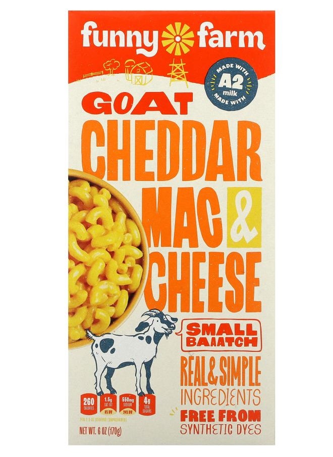 Funny Farm Goat Cheddar Mac & Cheese 6 oz (170 g) 