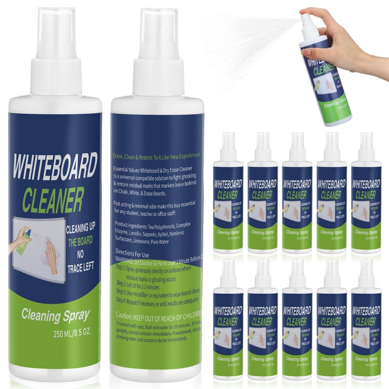 Swiffen 12 Pack Whiteboard Cleaner Spray Bottle 85oz Dry Erase Board Surface Cleaner White Board Cleaning Spray Removes Stubborn Marks from Chalkboard - Image 2