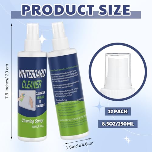 Swiffen 12 Pack Whiteboard Cleaner Spray Bottle 85oz Dry Erase Board Surface Cleaner White Board Cleaning Spray Removes Stubborn Marks from Chalkboard - Image 3