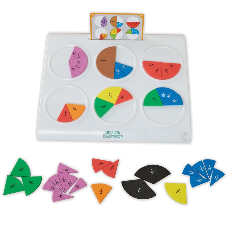 Educational Insights Fraction Pie Puzzles - Image 1
