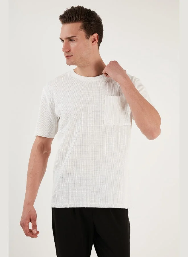 Buratti  Buratti Cotton Casual Cut Single Pocket Crew Neck T Shirt Men's T SHIRT 5902642  | Best Price UAE