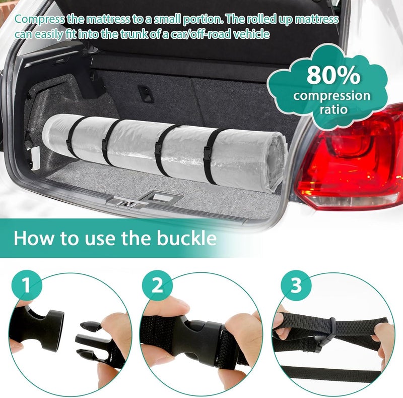 windforgecraft Mattress Vacuum Bag Double Zip Seal Mattress Compression Vacuum Storage Bags Memory Foam Latex Mattress Storage Bags Space Saver for Easy Moving Shipping and Storing - Image 4
