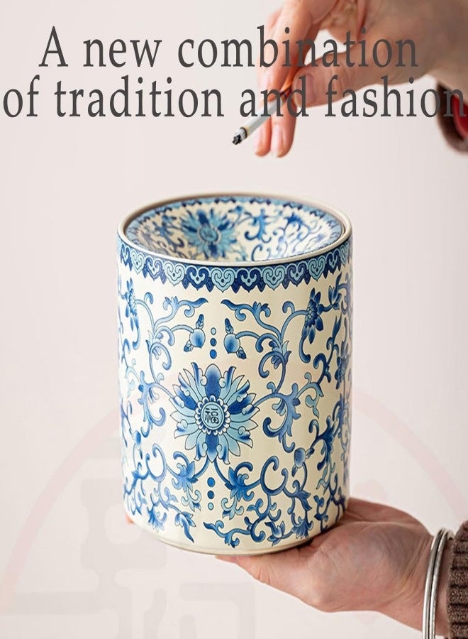 Ashtray with funnel top, windproof ashtrays or tea slag, suitable for home office decoration, multifunctional use - Image 5