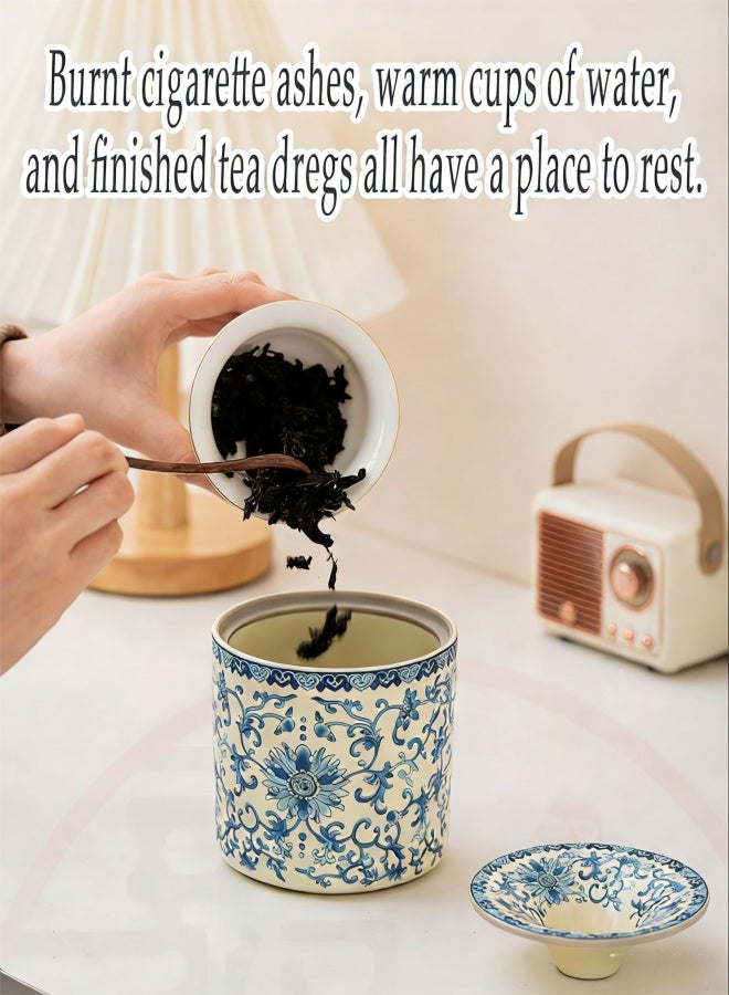 الرماد مع قمع القمع ، الرماد مقاوم للرياح أو قشرة الشاي ، مناسبة لتزيين المكتب المنزلي ، واستخدام متعدد الوظائف - Image 3