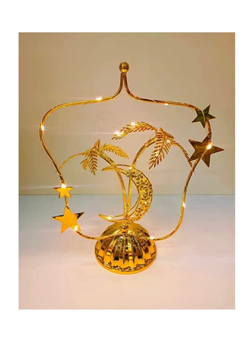 يوويل فانوس رمضان، أضواء بيضاء دافئة داخلية لتزيين المكتب الداخلي، ضوء رمضان لديكور رمضان