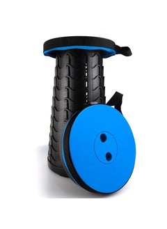 LEMBOSE LEMBOSE Adjustable Folding Stool Portable Retractable Telescoping Stool Collapsible Seat Lightweight and Sturdy Suitable for Camping Fishing Hiking Travel  - Image 1