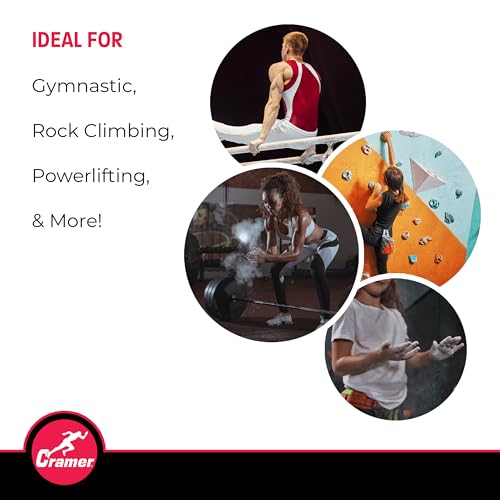 Cramer كتلة طين جيم كرامر، عبوة 8 من 2 أونصة، كربونات المغنيسيوم لرفع الأثقال، تسلق الصخور، الجمباز، كروس فيت، رفع الأثقال وتسلق الصخور، استخدام في كرات الطين والأكياس، قبضة فائقة، 1 رطل إجمالي - Image 3