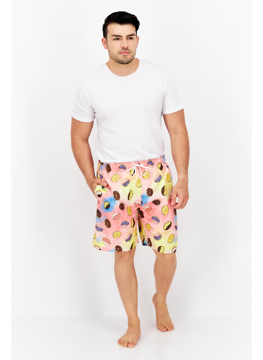 Men Drawstring Allover Pattern Swimwear Board Shorts, Pink Combo - pzsku/Z8F535C900BD5D6ED14E3Z/45/_/1737295728/e5bd3034-2ba9-4dbd-b7ff-d76999e5c291