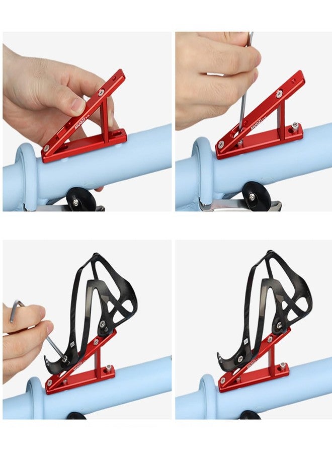 HOUSON Lightweight Aluminum Alloy Water Bottle cage Adapter - Height Adjustable for MTB/Road Bikes (100x63.7mm) - Rust-Proof Stainless Steel Screws - Image 5