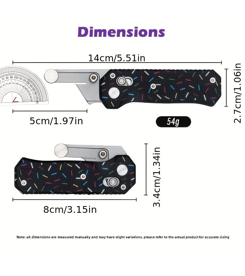 Orange Multi-Functional Folding Utility Knife Handle with Back Clip for Easy Portability - Image 2