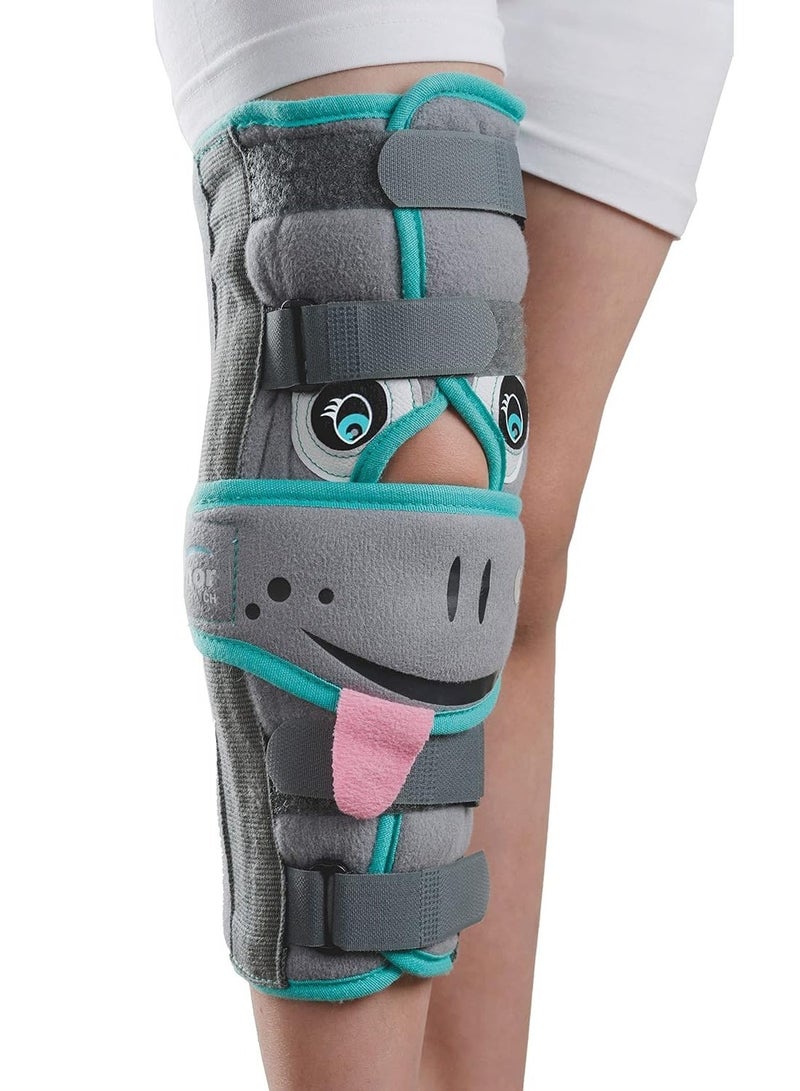 TYNOR Knee Immobiliser, Grey, Child, 1 Unit - Image 1