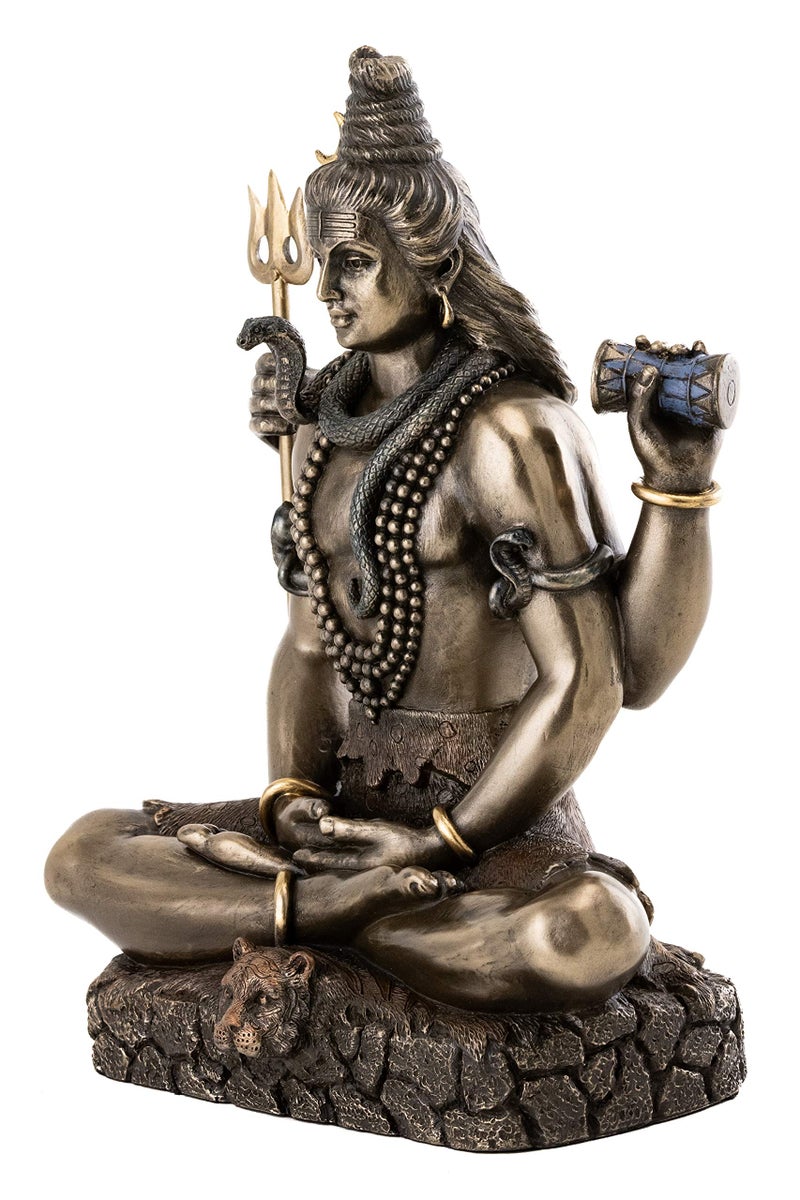 Top Collection Shiva in Padmasana Lotus Pose Hindu Statue Figure Figurine Buddha - Image 2