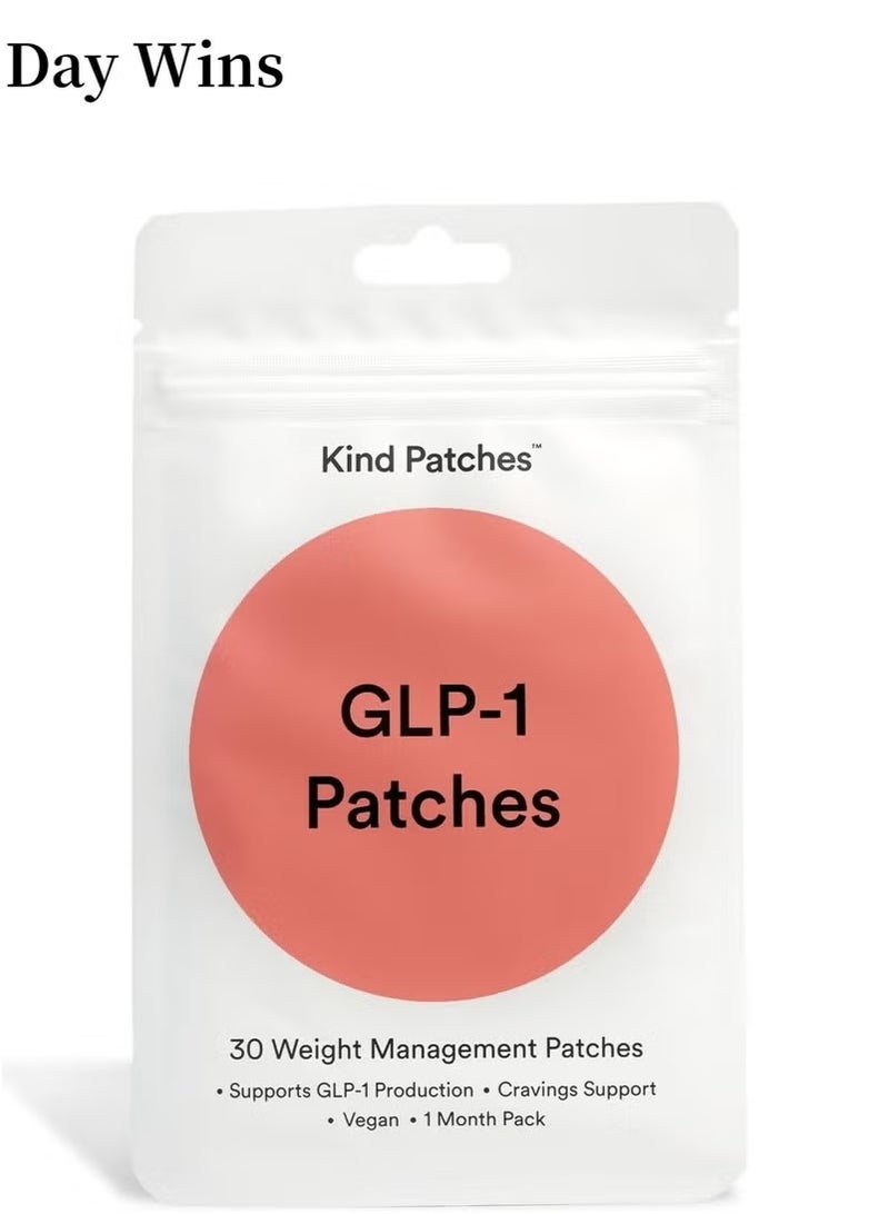 فوز اليوم لاصقات كايند باتشز GLP-1 مع إل-جلوتامين، بربارين، كروميوم، رمان، وقرفة - 30 لاصقة  - Image 1