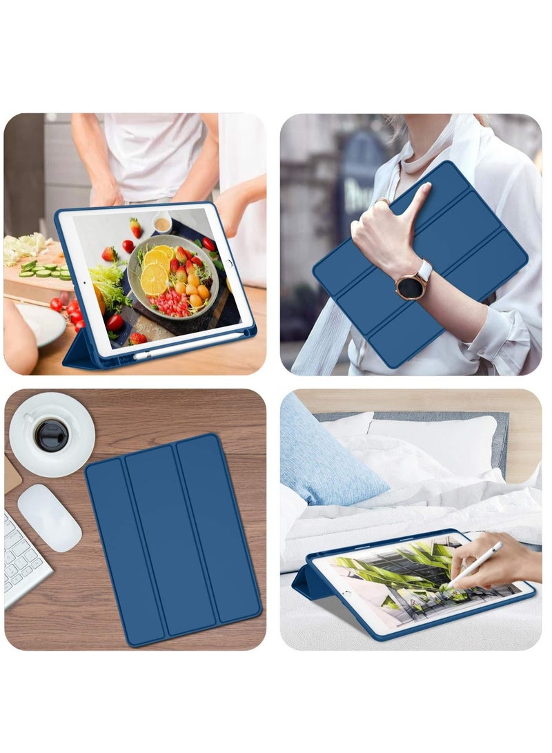 MIGOFAST iPad 9th Generation Case 2021 iPad 8th Generation Case 2020 10.2 Inch with Pencil Holder iPad 7th Gen 2019 Case with Soft Baby Skin Silicone Back Auto Wake Sleep Cover - Image 4