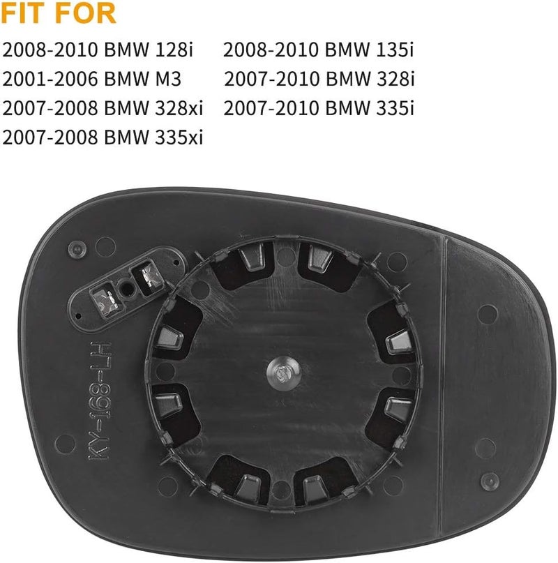 Wivplex Heated Side Mirror Glass for BMW 128i 328i M3 (2001-2010) - Image 3