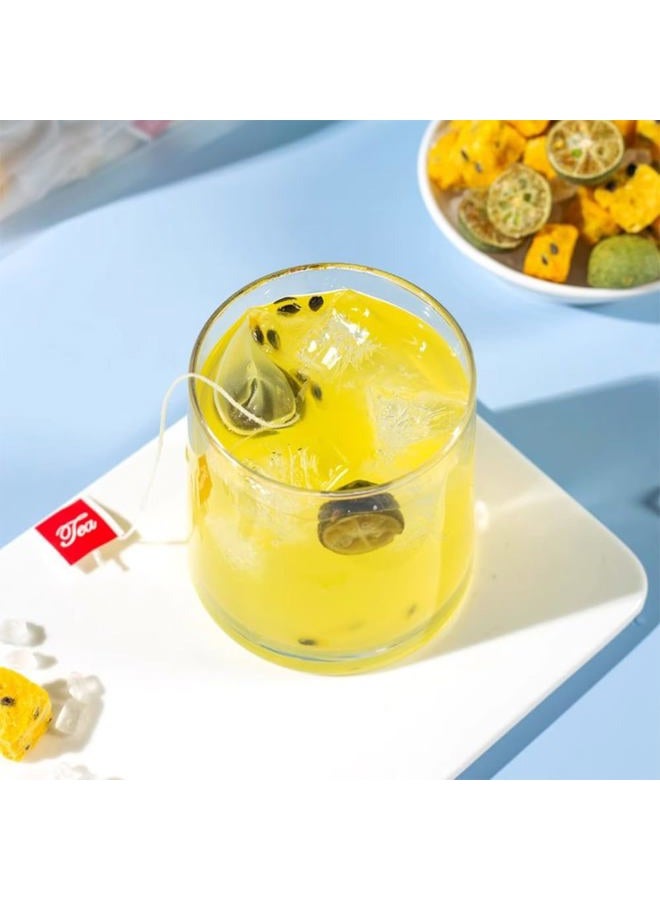 AUSPITEE Passion Fruit & Citrus Tea Bags - 7.05 oz & 40 Tea Bags, Natural, Freeze - Perfect for a Refreshing Drink, Decaffeinated - Image 4