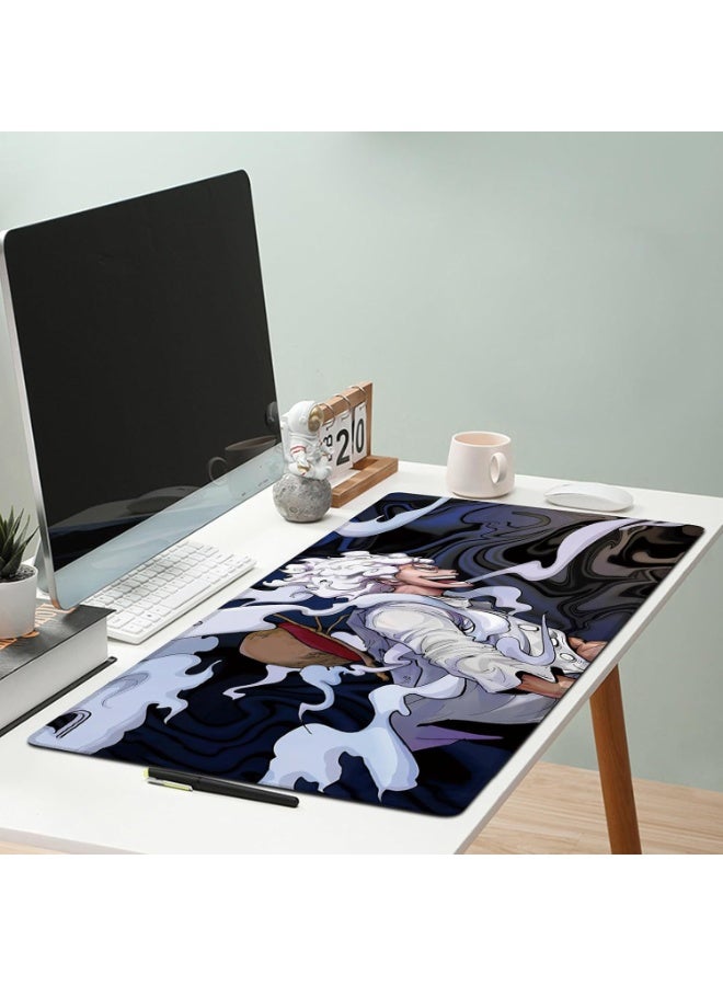 Anime Mouse Pad Gear 5 Luffy Hd Print One Piece Non-Slip Base And Stitched Edge Large Gaming For Desk 35.5 X 15.7Inch - Image 3