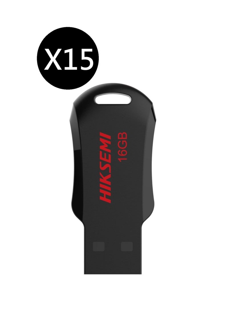 HIKSEMI Bundle Of 15 16GB USB 2.0 NRB Pendrive, Black | hs-usb-m200r 16g |
