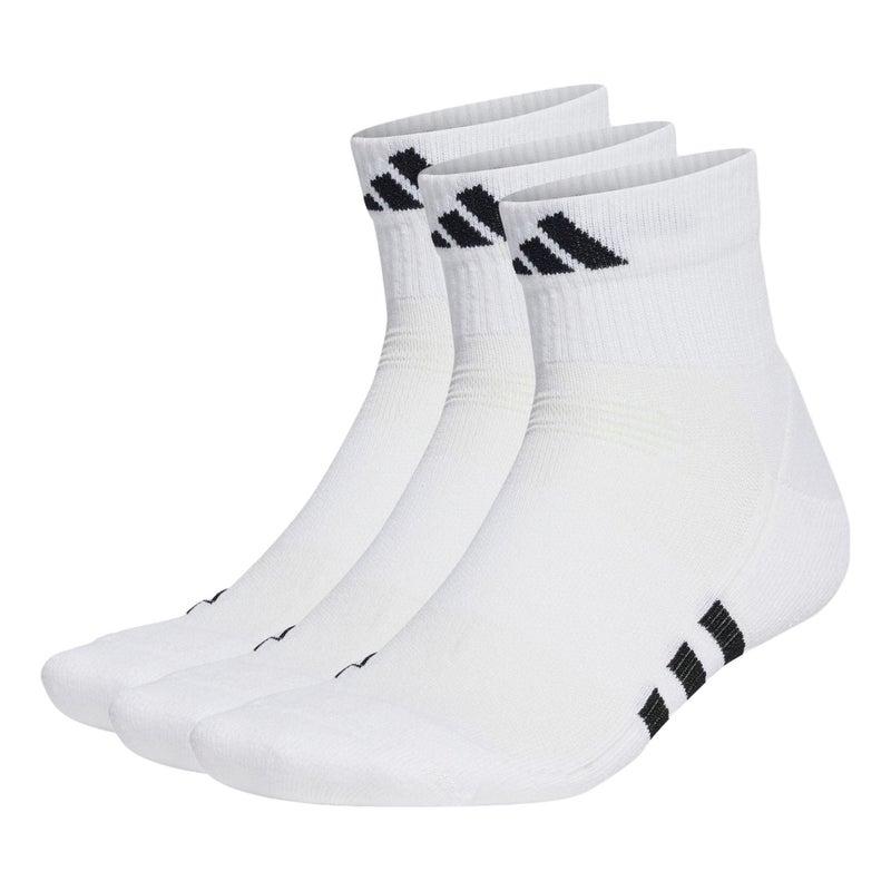 adidas Performance Cushioned Mid-Cut Socks 3 Pairs 'White'