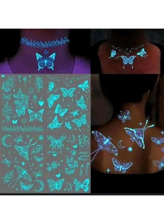 أمازينج. إي جي بي وشم مؤقت متوهج في الظلام، ١٠ ورقات، متعدد الألوان، هدايا حفلات للأطفال (FDC- 01) - Image 5