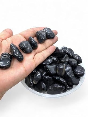 Pachamama Essentials Black Onyx Tumbled - Healing Stone - 20-25mm (5) - Image 2