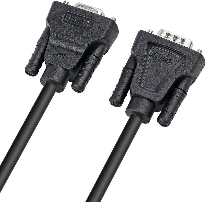 DTech 10ft COM Port Serial Cable Male to Female RS232 Extension 9 Pin Straight Through Cord (3 Meter, Black) - Image 4