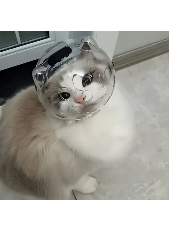 Large Cat Anti Bite Headgear And Paw Shoes Reusable Breathable Pet Mask For Grooming - Image 2