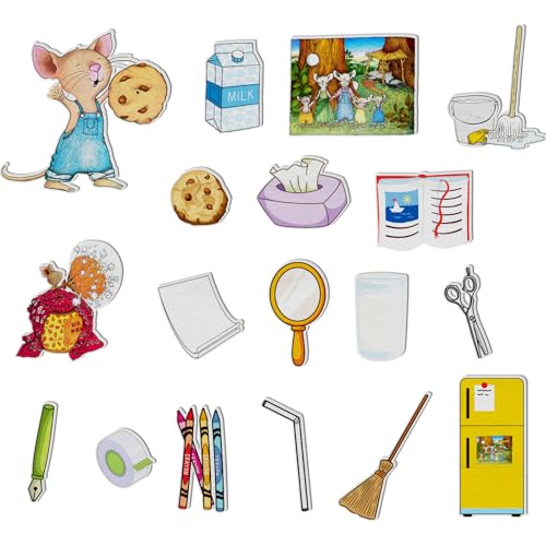 Thryvomniq If You Give a Mouse a Cookie Felt Board Flannel Board Stories for Preschool Interactive Teaching Felt Toys Storytelling Learning Activies - Image 1