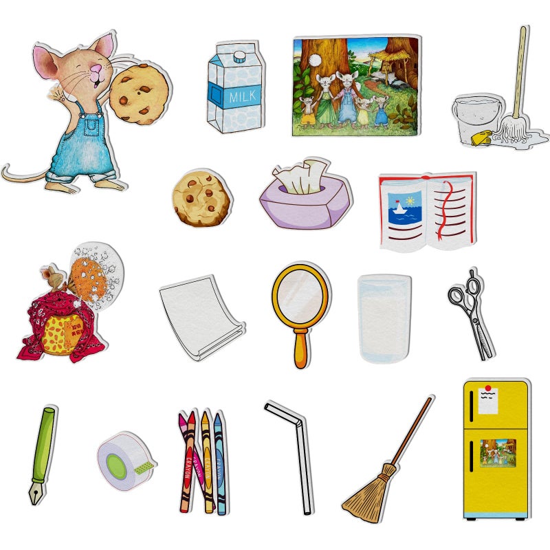 Thryvomniq If You Give a Mouse a Cookie Felt Board Flannel Board Stories for Preschool Interactive Teaching Felt Toys Storytelling Learning Activies - Image 3